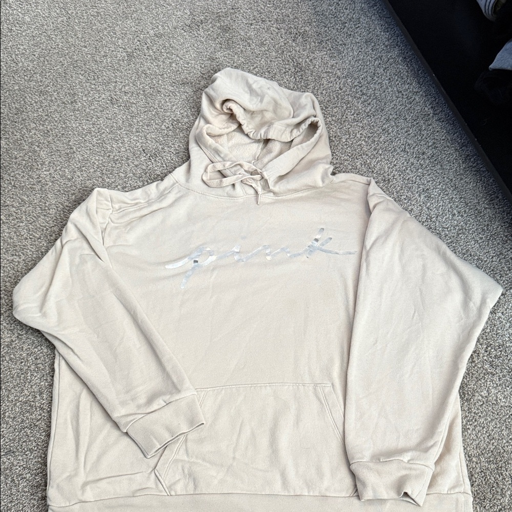 PINK Victoria's Secret Cream Hoodie